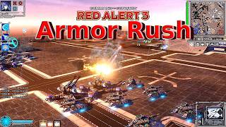Red Alert 3 Armor Rush Allies Nemesis in 6v2 Map