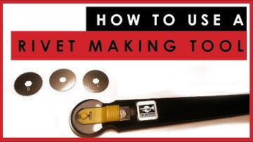 How to use a scale model rivet making tool