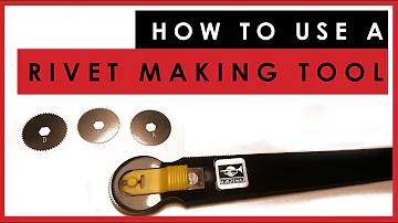 How to use a scale model rivet making tool