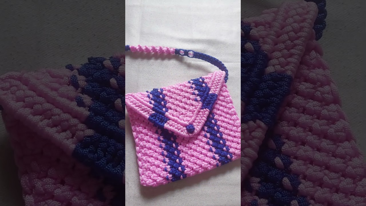 Macrame Pink Purse 👛 
