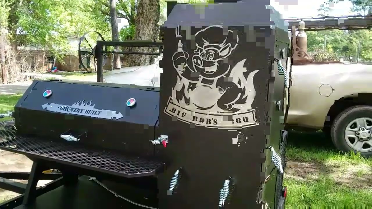 Reverse flow bbq smoker, trailer build