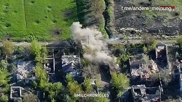 The drone corrects strikes on enemy positions