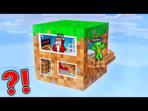 Mikey and JJ Survive inside Sky One Block in Minecraft (Maizen)