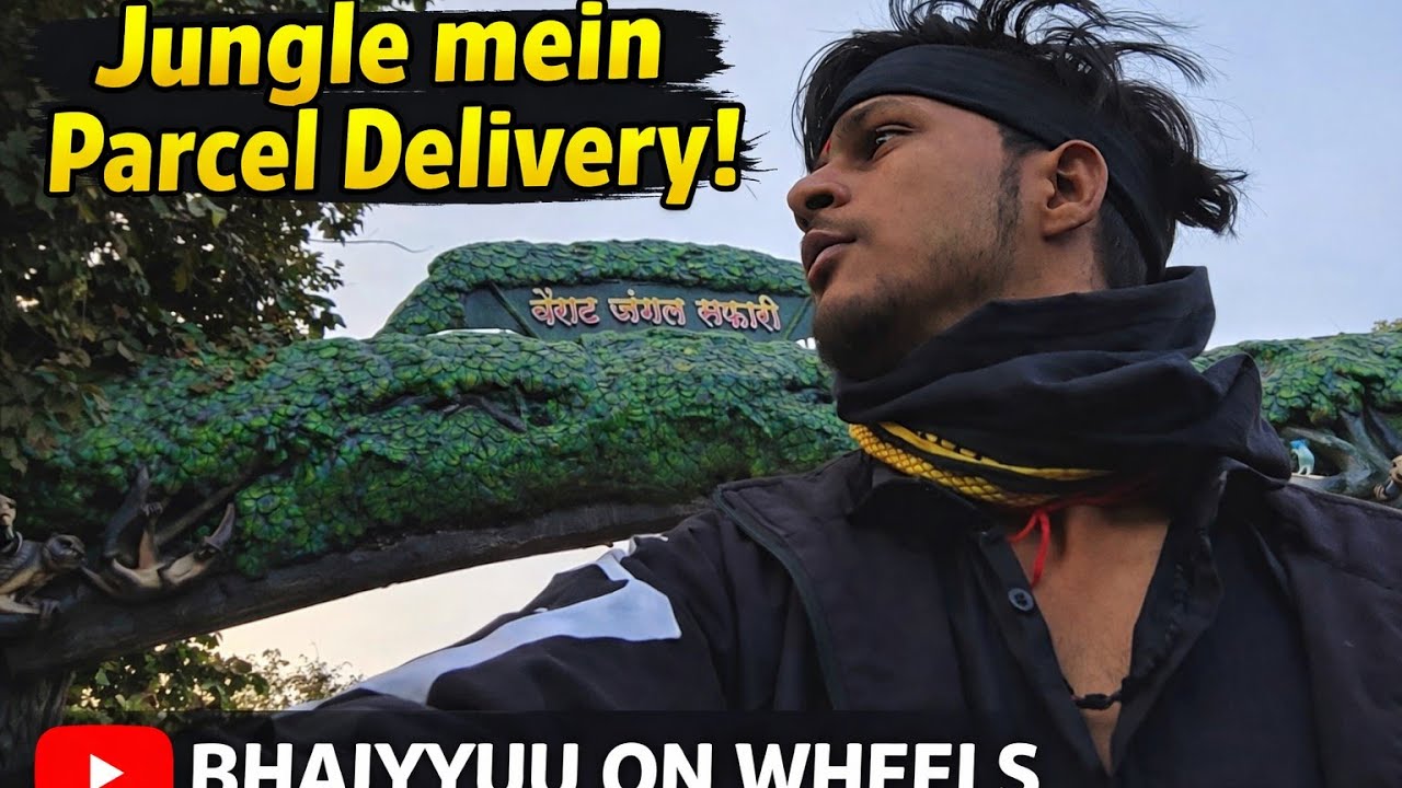 Jungle Mein Parcel Delivery 😱 | Real Jungle Ride Vlog India #bhaiyyuuonwheels #youtube 