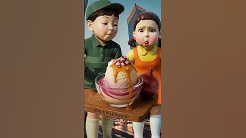 Squid Game AI Onion Ice Cream ASMR #squidgame #squidgame2 #ai #asmr