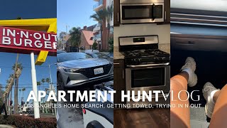 VLOG | LA Apartment Search + Getting Towed +Trying In N Out Burger + More