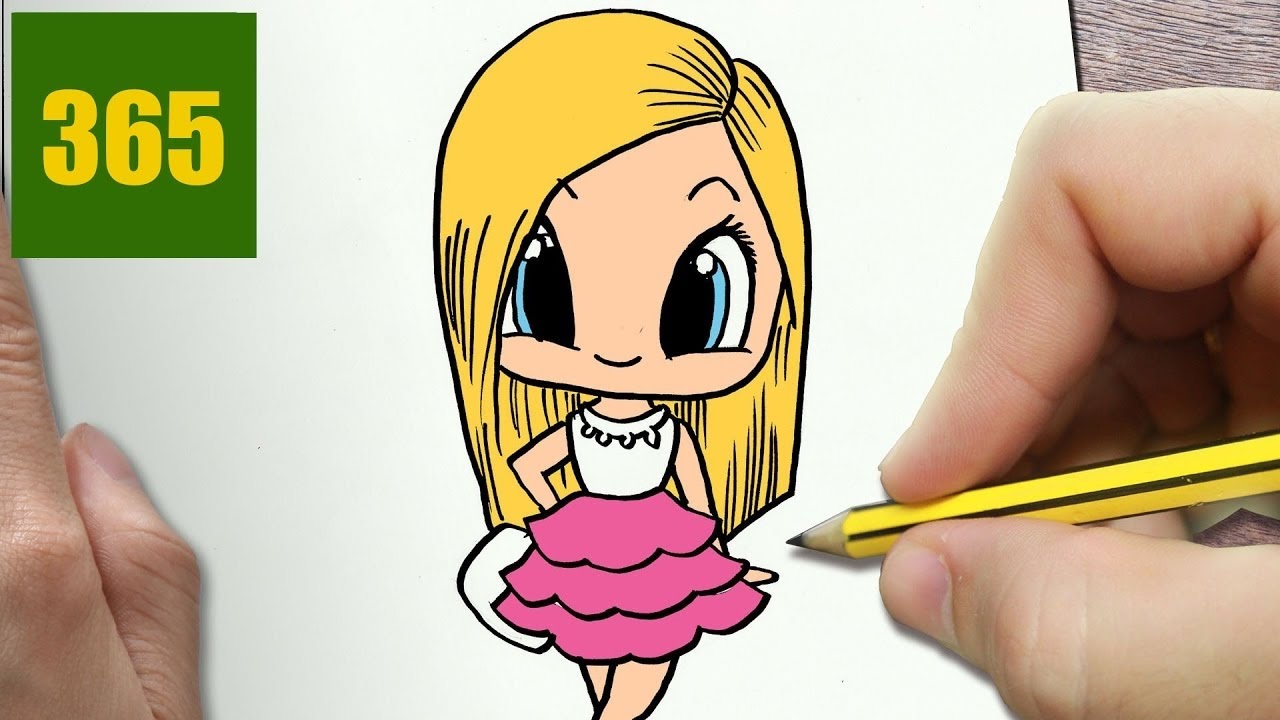 Come Disegnare Barbie Kawaii Passo Dopo Passo Disegni Kawaii Facile Youtube