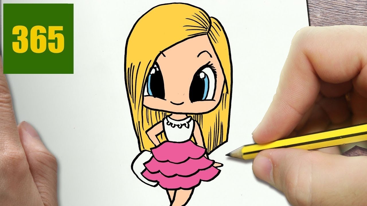 E DISEGNARE BARBIE kawaii passo dopo passo Disegni kawaii facile