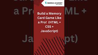 🧠 Build a Memory Card Game in 60 Seconds! ⏱️ | JavaScript Mini App |    #shorts screenshot 5