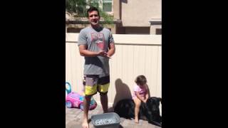 ALS Ice Bucket Challenge fail, a girl falls off of a dog ...