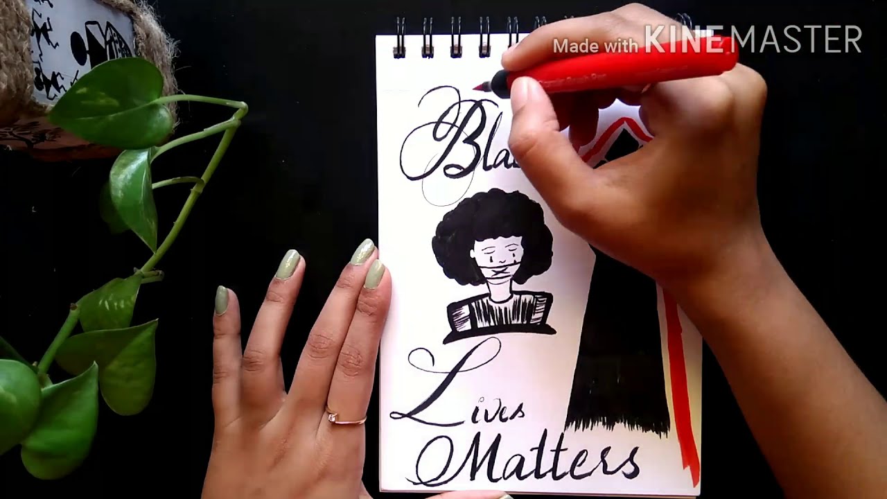 Black Lives Matter | How to Draw Black Lives Matter Fist | BLM