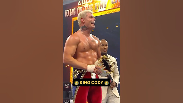 Cody Rhodes is your 2025 King of the Ring! 👑 #WWENOC