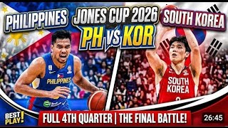 JONES CUP: PHILIPPINES VS SOUTH KOREA | Full Video 4th Quarter