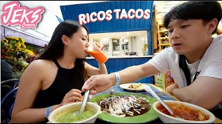 Primera vez en MÉXICO  Comida MUY DIFERENTE!  JEKS ft. Jin Coreanos vlog LATAM