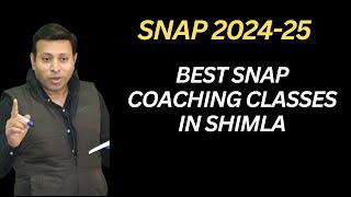 Best SNAP Coaching Classes in Shimla