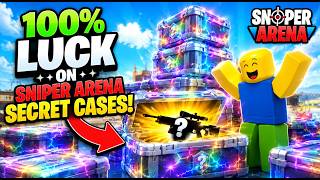 100 Secret Case 100% Luck *INSANE PULLS*... (Sniper Arena Roblox) screenshot 5