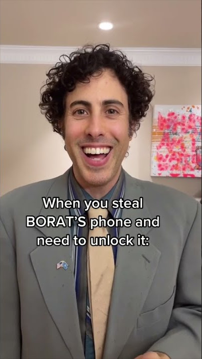 When you steal BORAT’s phone #comedyskits #borat #sachabaroncohen