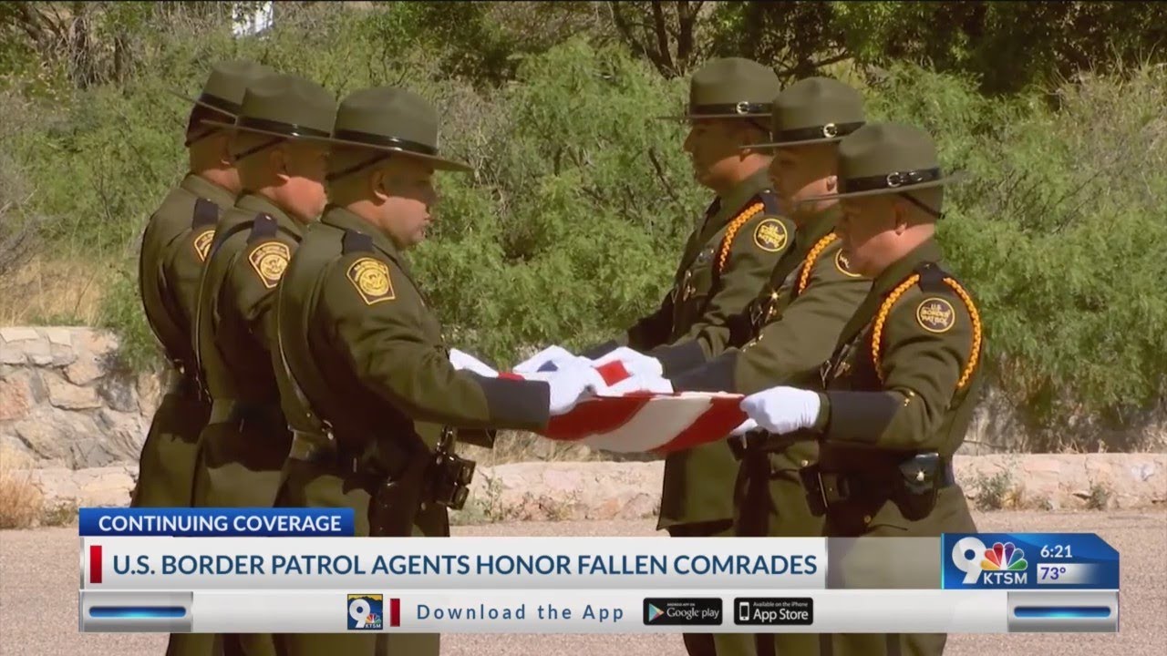 U.S. Border Patrol agents honor fallen comrades - YouTube