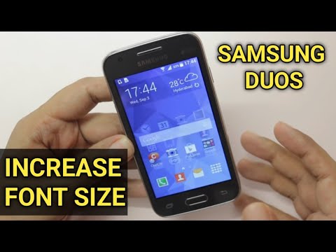 how to increase font size in samsung duos, how to change font size on samsung mobile