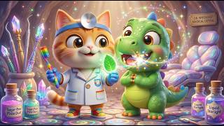 El Dinosaurio Tiene los Dientes Rotos y Va al Dentista 😱 Canciones Infantiles y Rimas para Niños