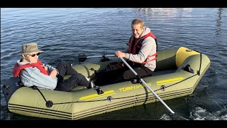 EP 17 : Review Tobin Sports, Canyon Pro Inflatable Boat at Costco, Unboxing, Setup, Sea, River Test