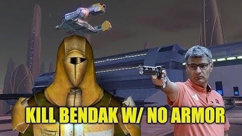 Beat Bendak Starkiller with No Armor | SW Knights of the Old Republic