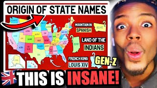GEN Z BRIT Finds Out How Each U.S STATE Got Its Name!