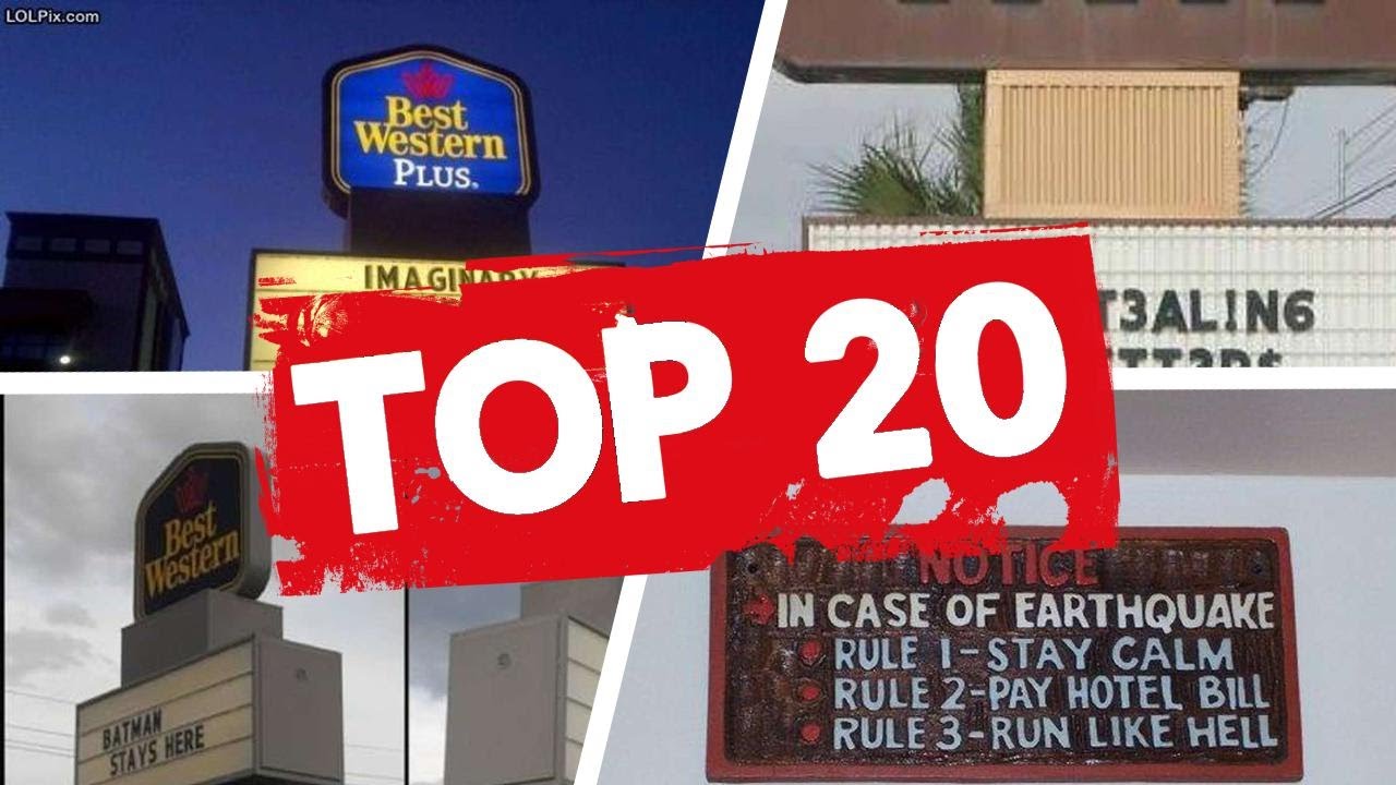 The Most Hilarious Hotel Signs Ever ✅