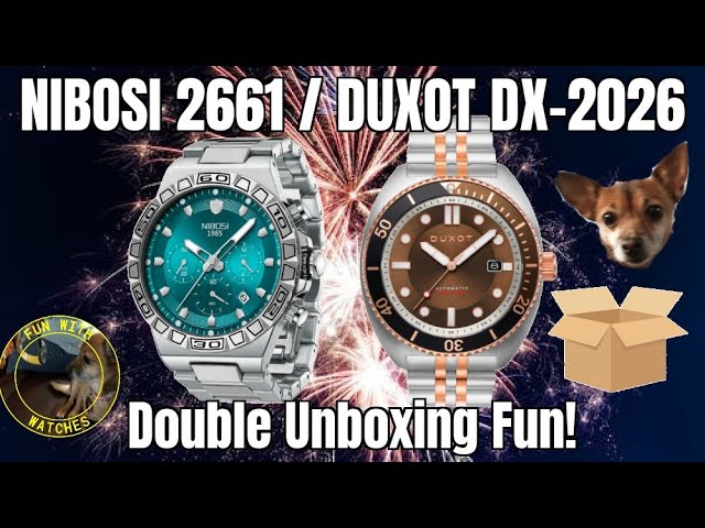 Nibosi 2661 / Duxot 2026 Watch Double Unboxing Fun - YouTube