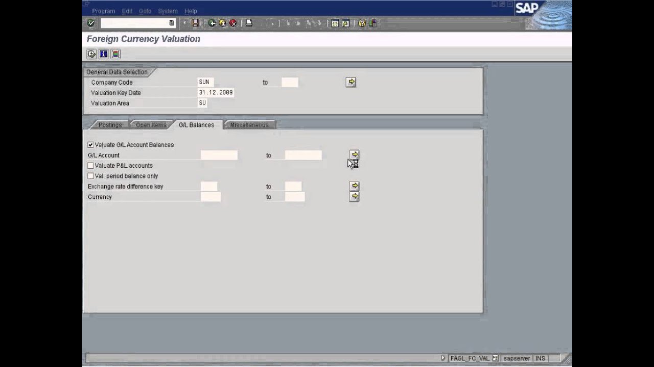 SAP Month End Closing Foreign Currency Revaluation Postings Part 2 YouTube