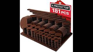 Felt Furniture Pads X-PROTECTOR 10 Pack Premium 8”x6” Heavy Duty 1/5” Felt Sheets! Cut Furniture