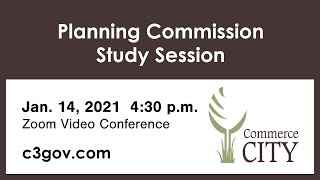 Planning Commission Study Session 1/14/2021