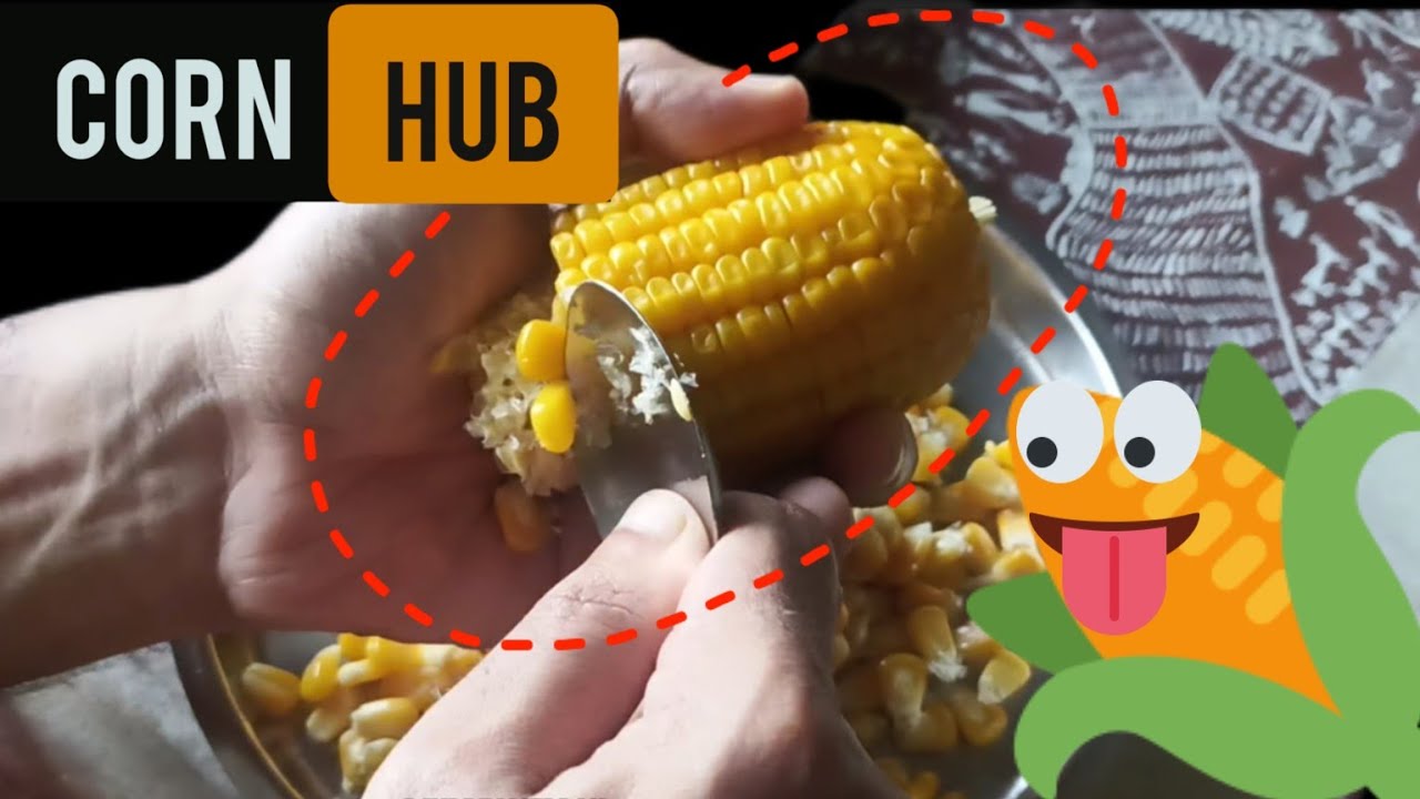How to remove corn kernels in 1 minute!! YouTube