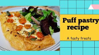 Goat Cheese And Cherry Tomato Tart, A Quick Puff Pastry Recipe