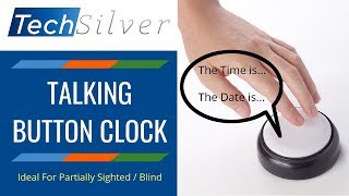 Talking Button Alarm Clock - Simple, Easy to Use