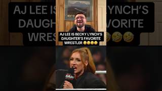 AJ Lee is Becky Lynch’s DAUGHTER’S FAVORITE WRESTLER!!! 🤣🤣🤣🤣 #prowrestling #wwe