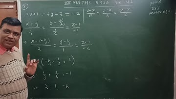 Three Dimensional Geometry # Class 12 RBSE exercise 14.2 question 8