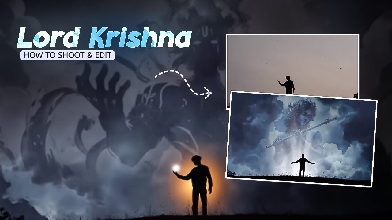 Trending LORD KRISHNA VFX Video Editing | Sky Replacement Reels | In CapCut