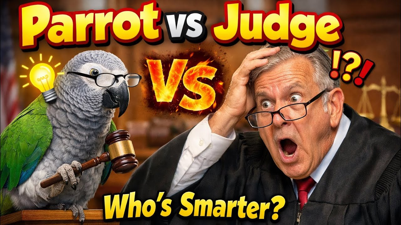 When a Parrot Outsmarts the Judge 😂🦜 | Parrot vs Judge