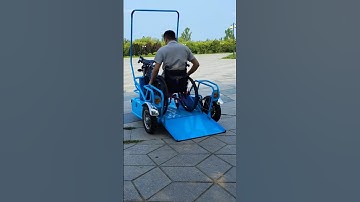 Two in one mobility scooter car for disabled people? #scootercar #automobile #mobilityscooter