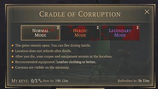 Grim Soul - Cradle of corruption All difficulty with Luck Potion