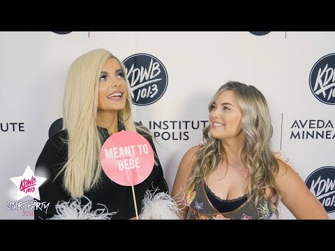 Bebe Rexha with Falen Backstage at KDWB Star Party 2018