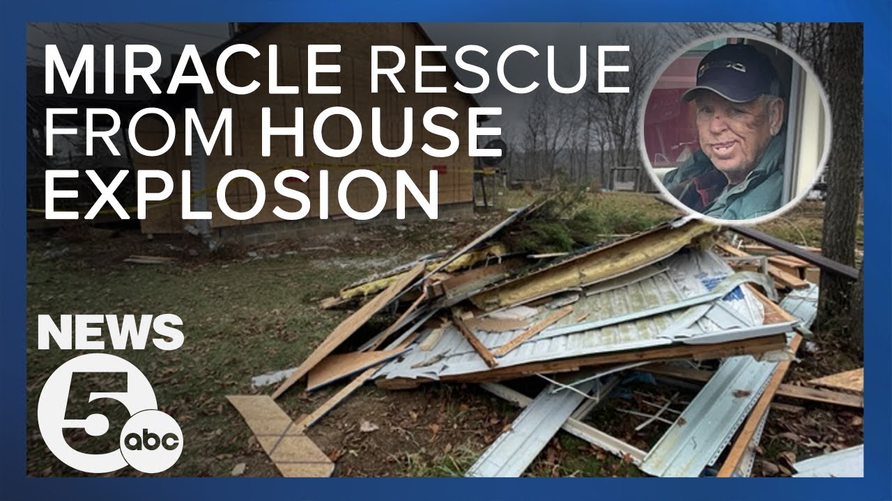 83-year-old man rescued from house explosion - YouTube