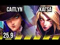 CAITLYN & Zyra vs KAI'SA & Nami (ADC) | EUW Master | 25.9