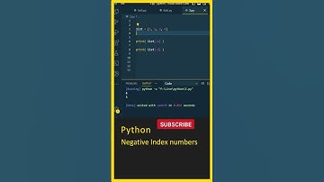 Python For Beginners, Python Lists (Negative Index), Learn Python, Python In Telugu, Python Course