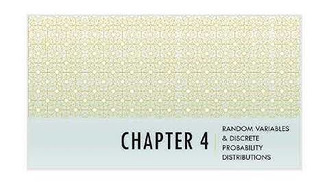 STA1101 Chapter 4 Part 1: Probability Distribution