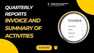 Quarterly Reports Invoice and Summary of Activities