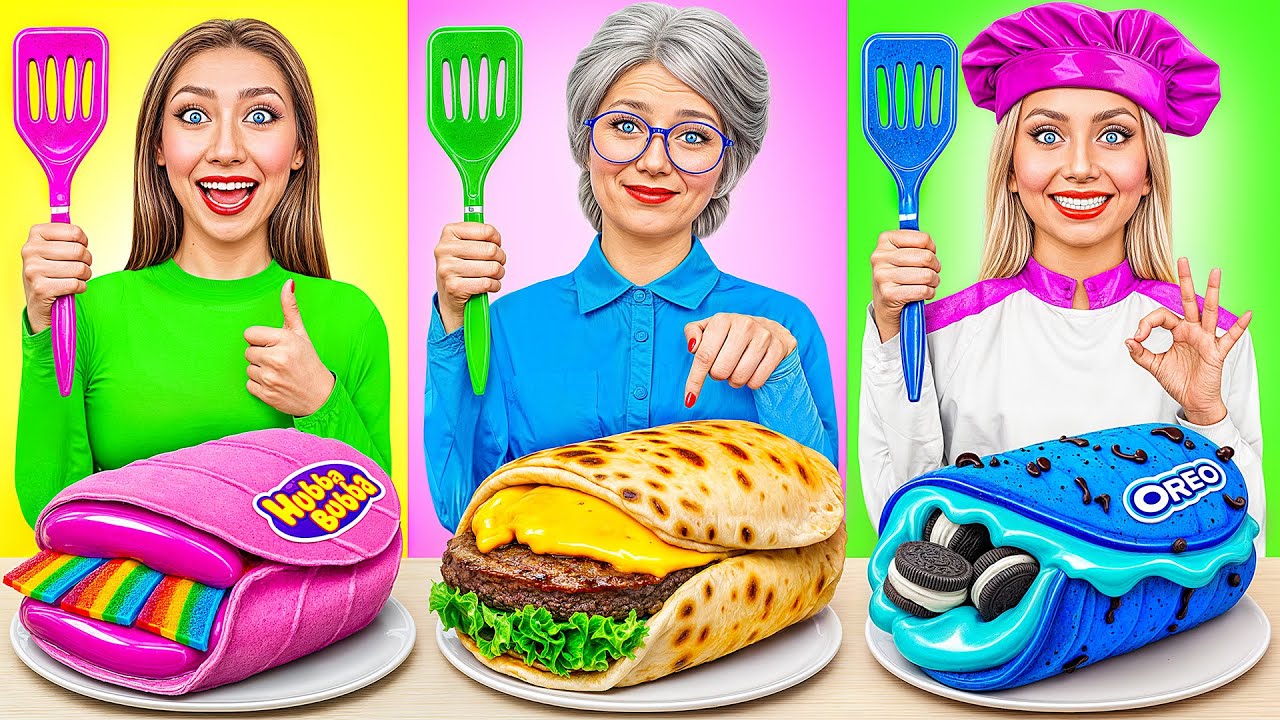 Me vs Grandma Cooking Challenge | Kitchen Hacks and Tricks by Bubba DO Challenge