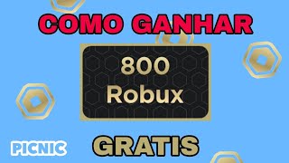 Como ganhar 800 robux no PICNIC 