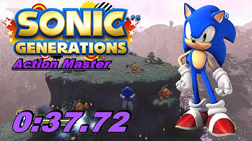 Sonic Generations - Planet Wisp - Action Master - Speedrun - 0:37:72
